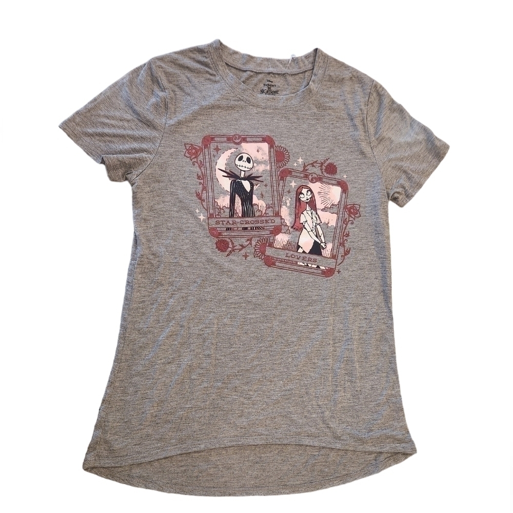 Disney The Nightmare Before Christmas Women's Jack and Sally T Shirt, S, NWOT